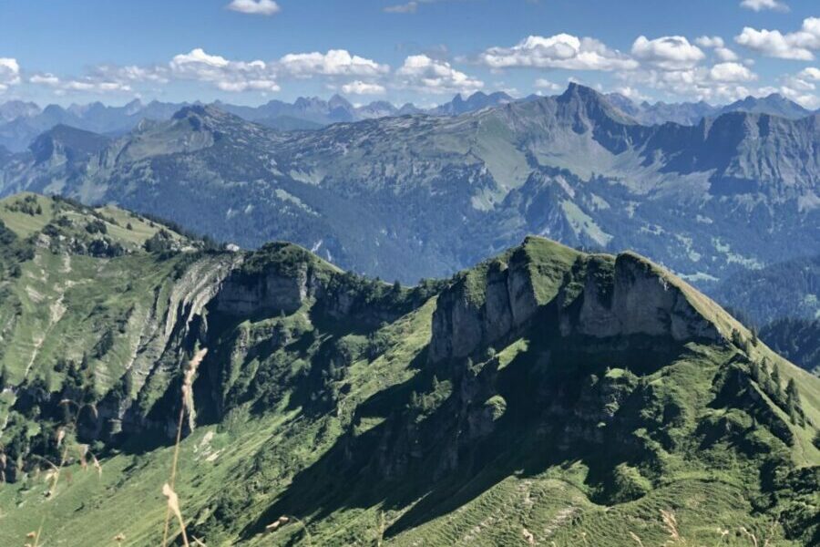 Alpenpanorama während Rundreise